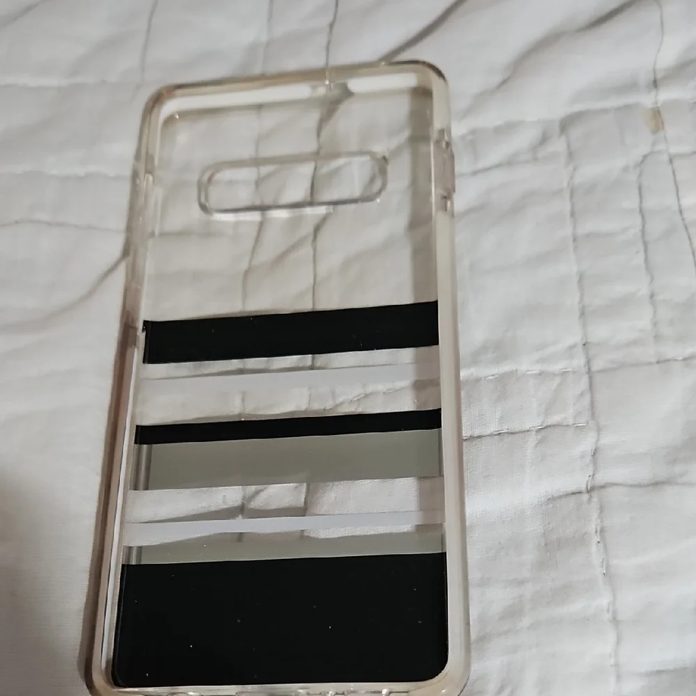 kate spade Black and Gold Striped Case for Samsung Galaxy S10+ - Picture 3 of 6